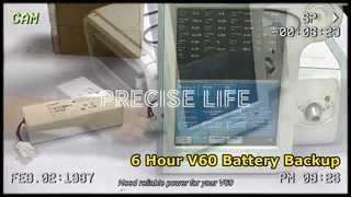 Bateria do ventilador Respironics V60 com duração de 6 horas