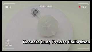 Calibração precisa do ventilador pulmonar para teste neonatal