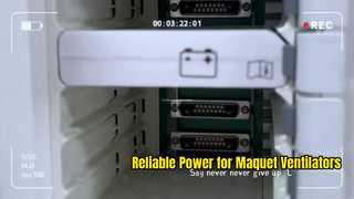Substituição de bateria Maquet 6487180 para servoventiladores