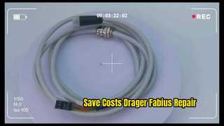 Reparo do cabo do sensor de fluxo Drager Fabius economiza custos