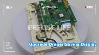 Substituição da tela colorida Drager Savina 8420606
