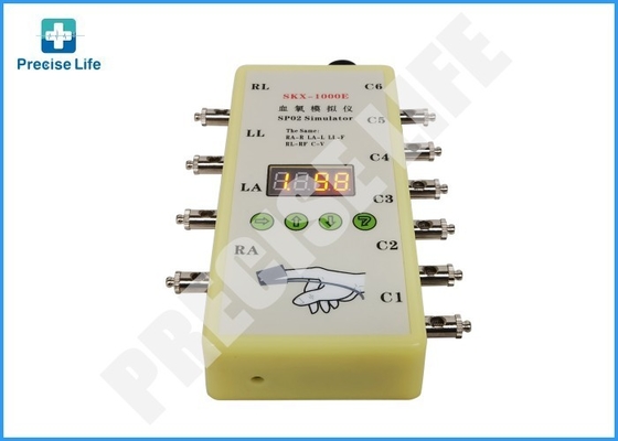 Simulador médico de ECG SpO2 com 10 ligação, equipamento médico da simulação